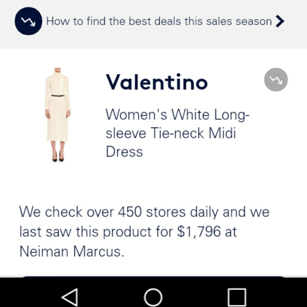 Valentino winter white dress